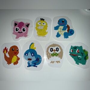3 for $6 Pokemon Stickers - Pikachu, Snorlax, Jigglypuff, Squirtle, Psyduck